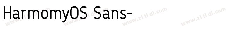 HarmomyOS Sans字体转换